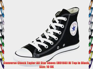 Converse Chuck Taylor All Star Shoes (M9160) Hi Top in Black Size: 10 UK