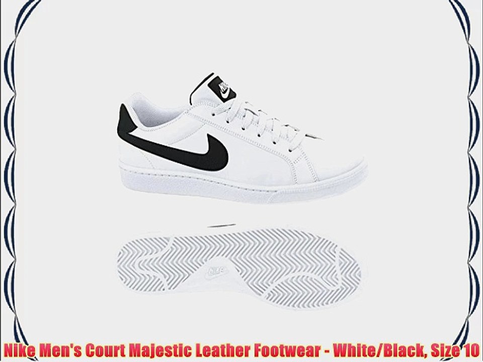 nike court majestic white black