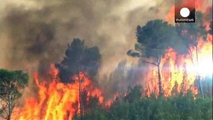 Скачать видео: گسترش آتش سوزی در اسپانیا