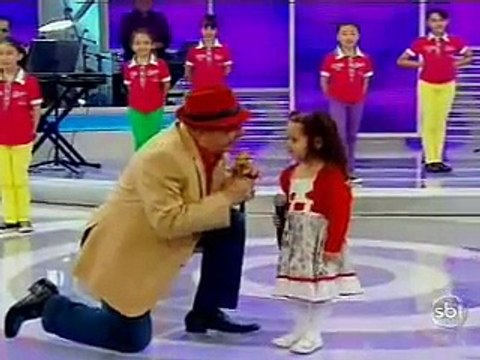 Programa Raul Gil Milena e Aline Barros Fico Feliz