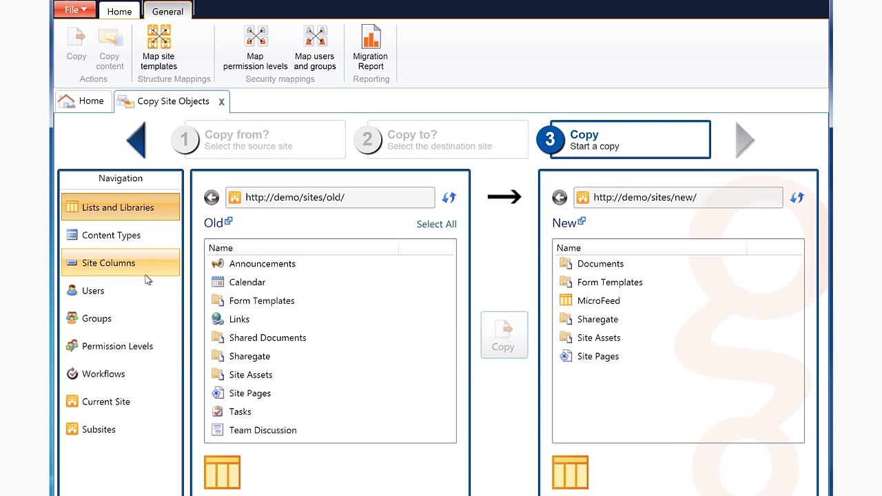 Sharegate Tutorial - Migrate a SharePoint site