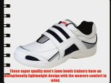 Men's Prohawk Velcro Trainer Style Leather Lawn Bowls Shoes UK Size 9
