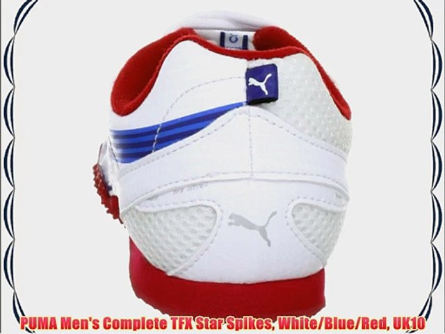 PUMA Men's Complete TFX Star Spikes White/Blue/Red UK10 - video Dailymotion