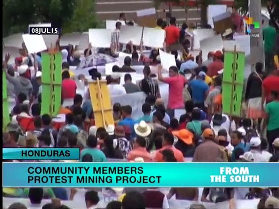Honduras: Affected Communities Protest Mining Forum