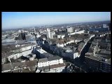 Sprengung Hochhaus Dortmund aus der Luft und vom Boden