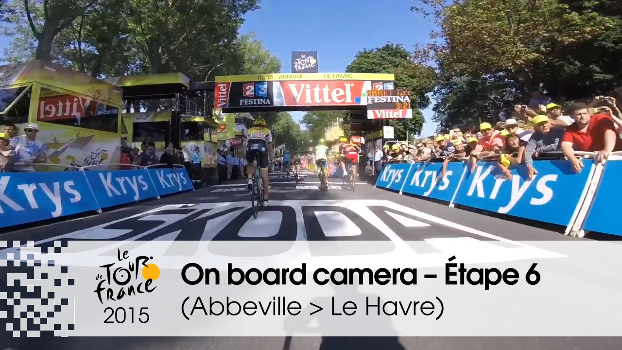Caméra embarquée / On board camera - Étape 6 (Abbeville / Le Havre) - Tour de France 2015