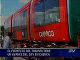 El primer vehículo para el tranvía llegó a Cuenca
