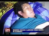 VIDEO: Ronderos de Cajamarca obligaron a delincuentes a comer rocoto