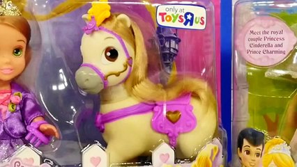 Play Doh My First Petite Princess Rapunzel and Pony Cinderella Prince Charming Disney Dolls