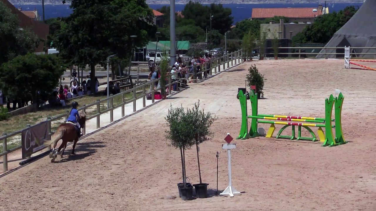 Tyson de la Vallée et Annaëlle Cesbron Poney Elite D TDA Marseille Pastré 30 mai 2015