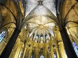 Interior de la Catedral de (Santa Eulalia) de Barcelona