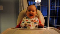 Baby laughing at Chicken Noodle (baby just wants to laugh)
