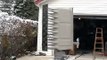 Demonstrating my Whelen WPS-3016 Tornado Siren Rotation outside my garage