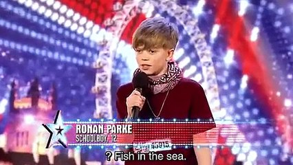英國達人 Britain's Got Talent 超強唱歌實力正太 Ronan Parke