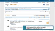 Sample Searches in Nursing: PsycINFO Topic Guide via ProQuest