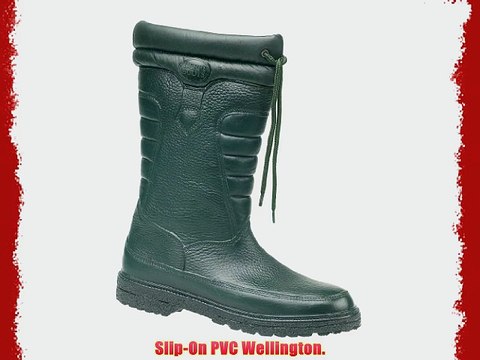 Derri Boots DR7019 New Guy Wellington / Mens Boots / Plain Rubber Wellingtons (8 UK) (Green)