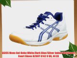 ASICS Mens Gel-Doha White/Dark Blue/Silver Indoor Multisport Court Shoes B200Y 0142 9 UK 44