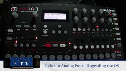 Elektron Analog Four: Upgrading the OS - SoundsAndGear.com