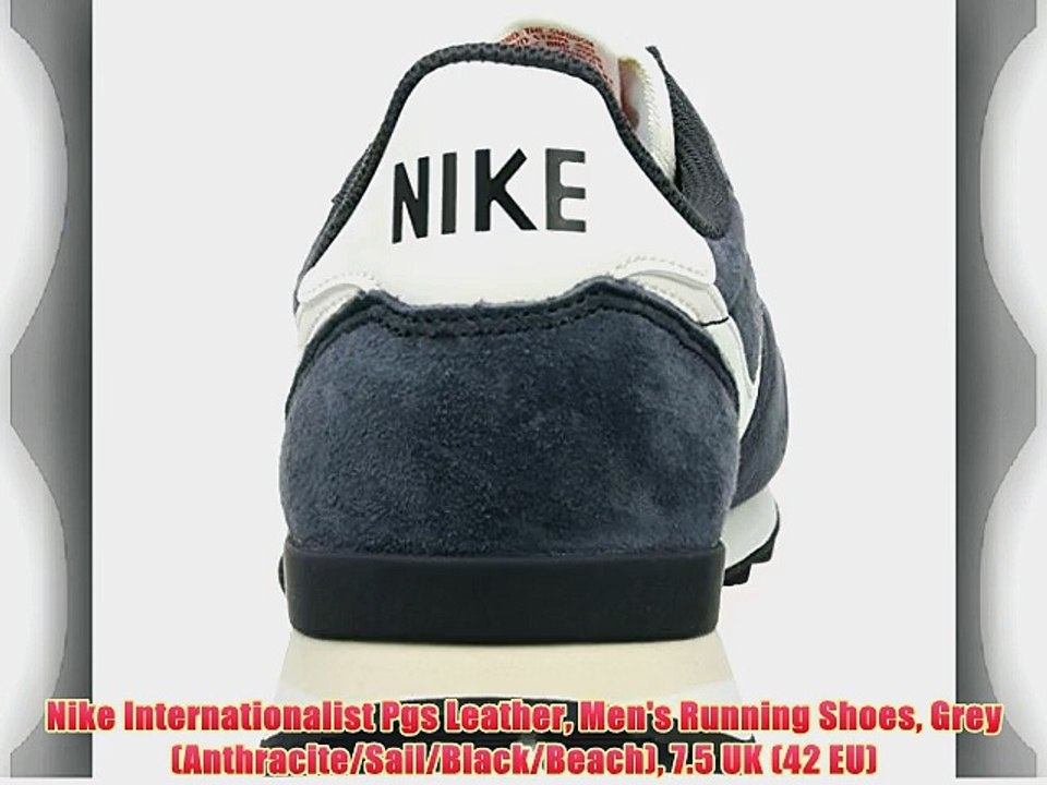 Nike Internationalist Pgs Leather Men's Running Shoes Grey (Anthracite/Sail/Black/Beach) 7.5