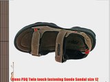 Mens PDQ Twin touch fastening Suede Sandal size 12