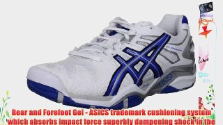 ASICS Men's Gel Resolution Tennis Shoes White/Royal Blue/Lightning 11 UK
