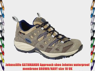 Johnscliffe KATHMANDU Approach shoe Johntex waterproof membrane BROWN/NAVY size 10 UK