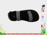 Mens Reef Convertible Grey Black Activity Sandals SIZE 10