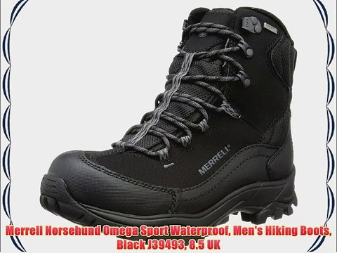 Merrell Norsehund Omega Sport Waterproof Men's Hiking Boots Black J39493 8.5 UK