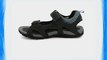 New Mens/Gents Grey Adventure Sandals With 2 Adjustable Velcro Straps. - Charcoal/Blue/Black