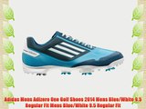Adidas Mens Adizero One Golf Shoes 2014 Mens Blue/White 9.5 Regular Fit Mens Blue/White 9.5