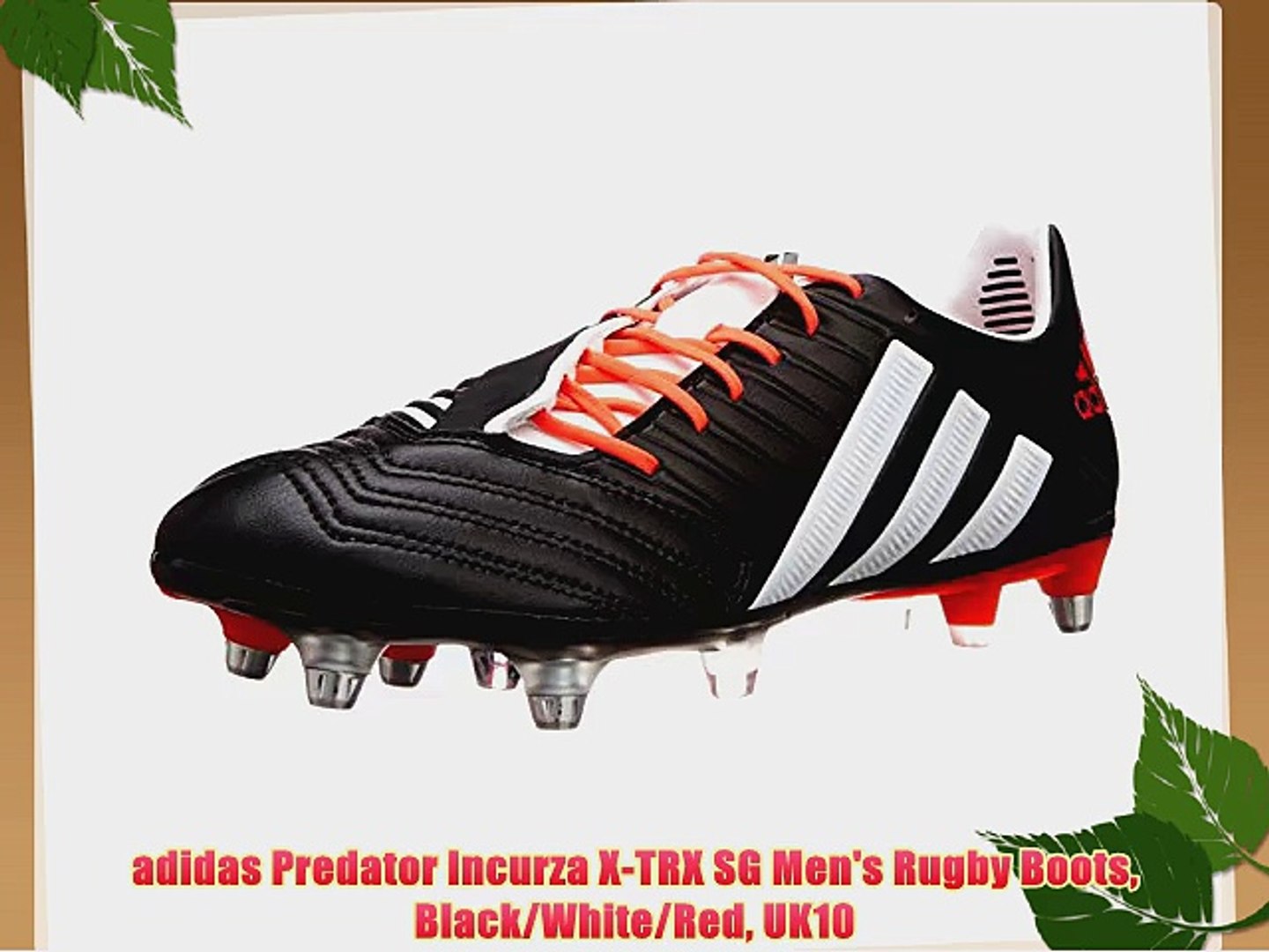 Adidas Predator Incurza X Trx Sg Men S Rugby Boots Black White Red