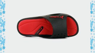Mens Rider Bay 3 Black Red Slider Slide Sandals SIZE 8