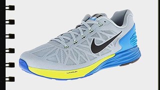 Nike mens Lunarglide 6 Running Shoes - Grey (Lt Magnet Grey/Blk-Pht Bl-Vlt) 8 UK (42.5 EU)