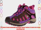 Merrell Chameleon Mid Lace Waterproof Girls High Rise Hiking Shoes Brown (Brown/Pink) 3 UK