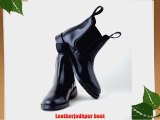 Rhinegold Girl's Classic Leather Jodhpur Horse Riding Boots - Black Size 3