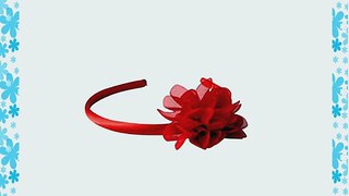 La Senorita Flamenco Shoes Red Black   Red Flower   free hairband - Size 29 - Inside 185 cm