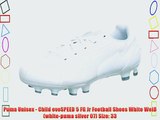 Puma Unisex - Child evoSPEED 5 FG Jr Football Shoes White Wei? (white-puma silver 07) Size: