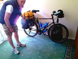 my touring bike set-up fully loaded ready for touring