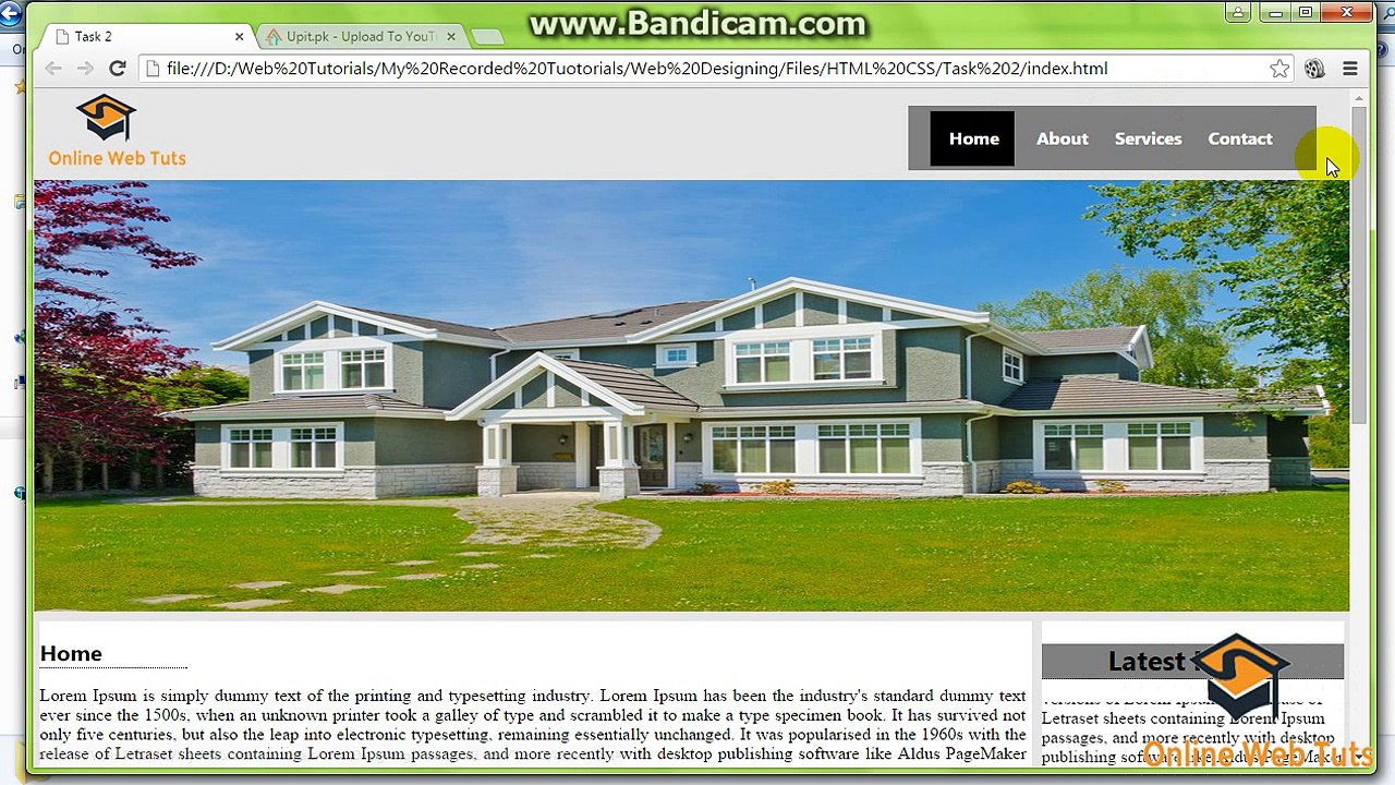 Online Web Tutorials  In Urdu Designing the website Part 23
