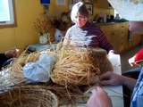 Nancy Today: Coiled Pine needle basket tutorial 3 (pine needles 7) ASMR weaving basketmaking