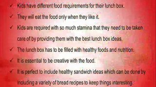 Easy And Healthy Lunch Box Ideas For Kids With Excellent Nutritional Value