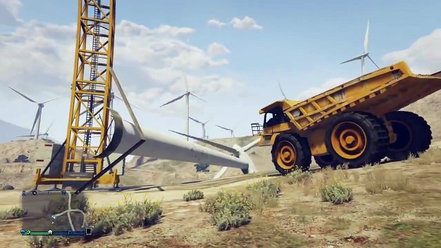 GTA 5 Wind Turbine GLITCH! KNOCK DOWN Windmills in GTA 5 Online (GTA 5 Glitches)