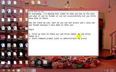 Fix USB ask to format or is not accessible