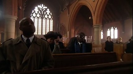 Donovan and Mrs Johnson in church