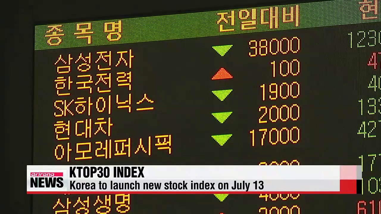 Korea to launch new stock index next week