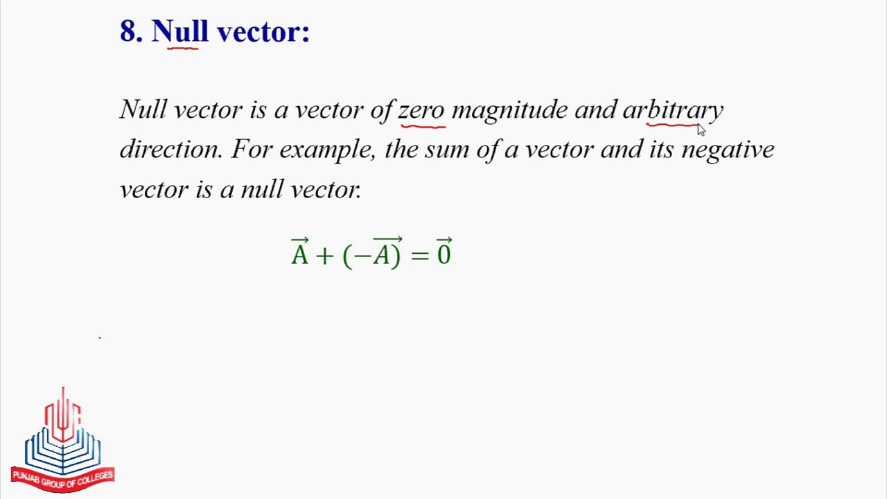 Null Vector