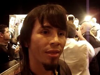 Entrevista con Edwin Valero en la conferencia de prensa despues de De la Hoya-Pacquiao