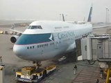 Cathay Pacific Boeing 747-400 Pushback