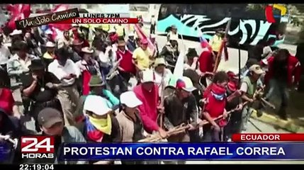 Ecuador: protestan contra Rafael Correa