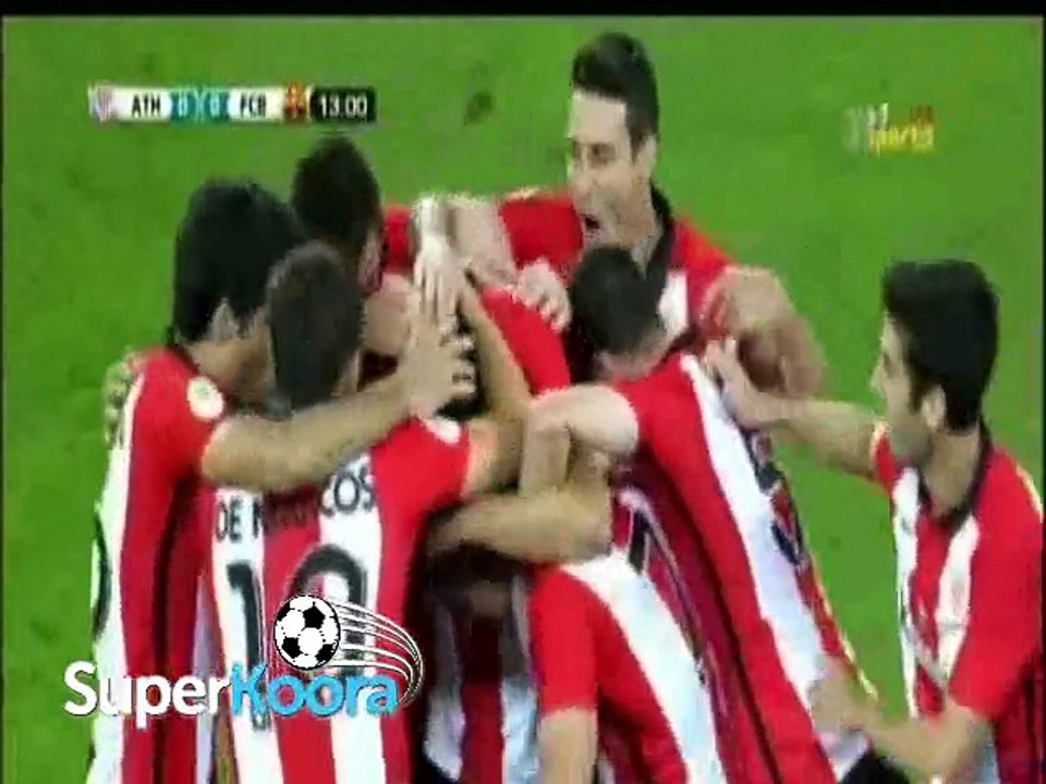 اهداف مباراة ( أتلتيك بيلباو 4-0 برشلونة )  كأس...